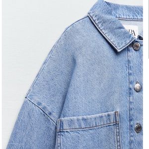 NWOT never worn Zara Denim Overshirt